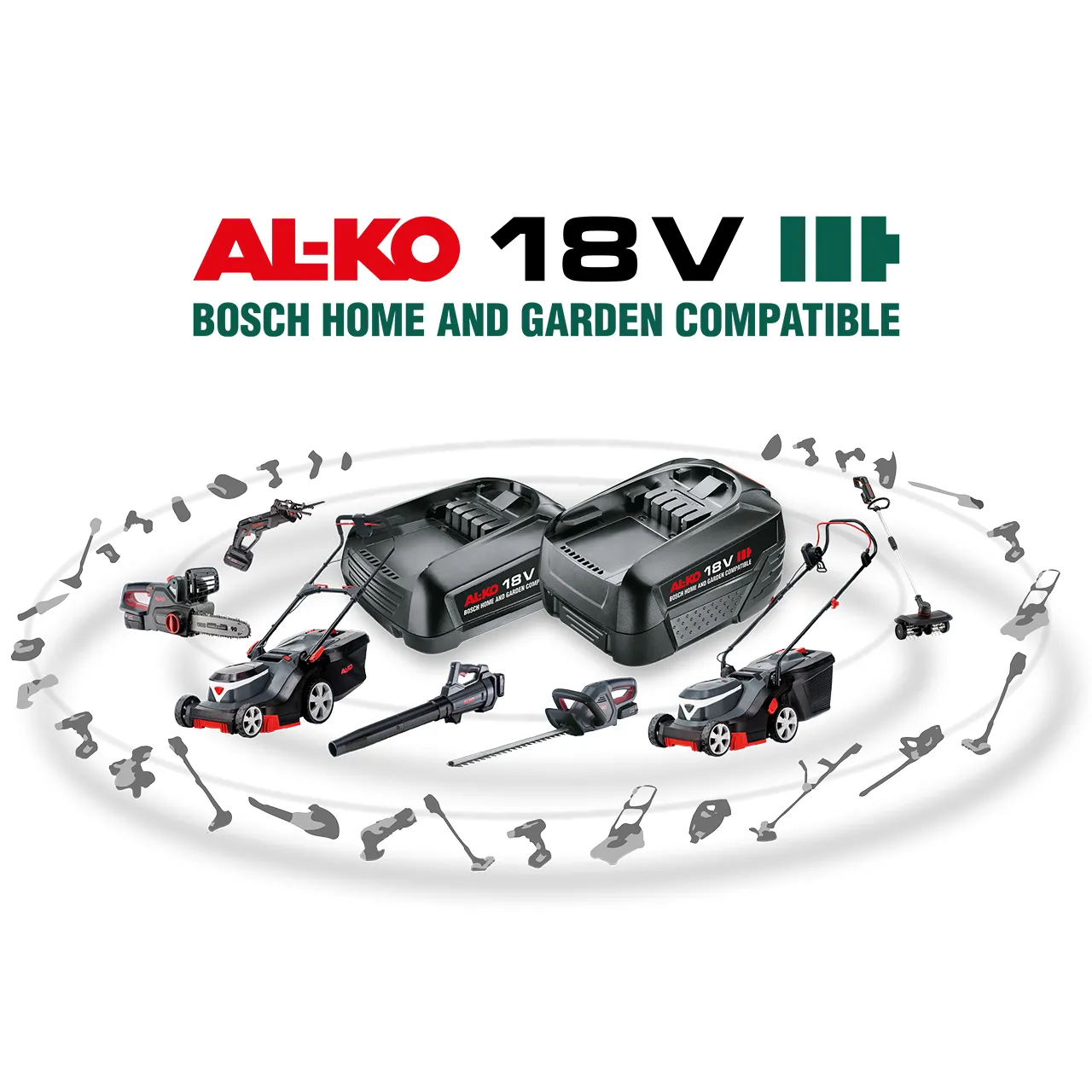 AL-KO 18V Bosch Home & Garden compatible