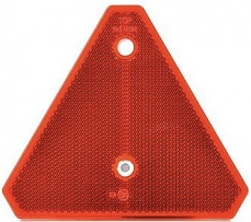 Odrazka červená UT125 trojúhelník